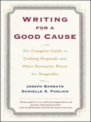 cover image of Writing For a Good Cause